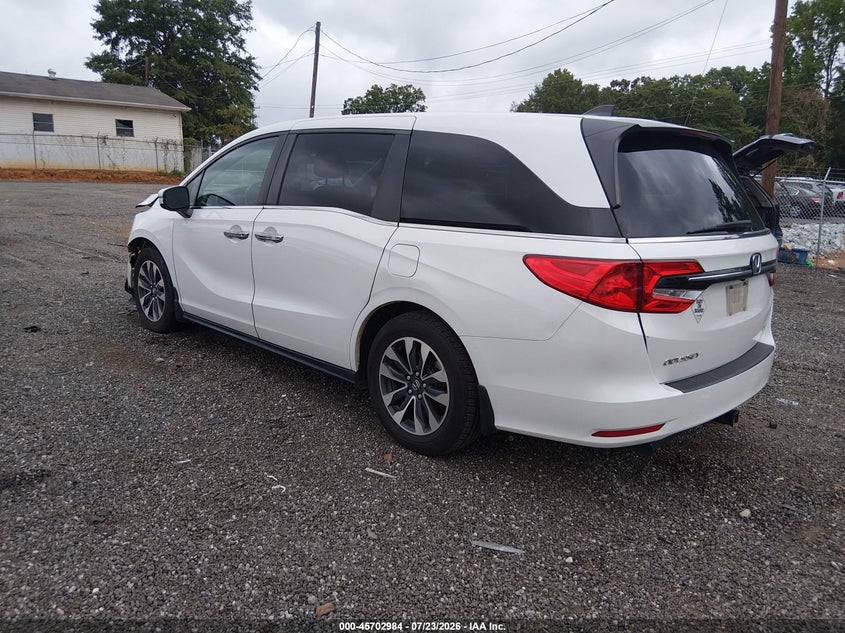 Vin: 5fnrl6h77nb032729, lot: 46201640, honda odyssey ex-l 20223