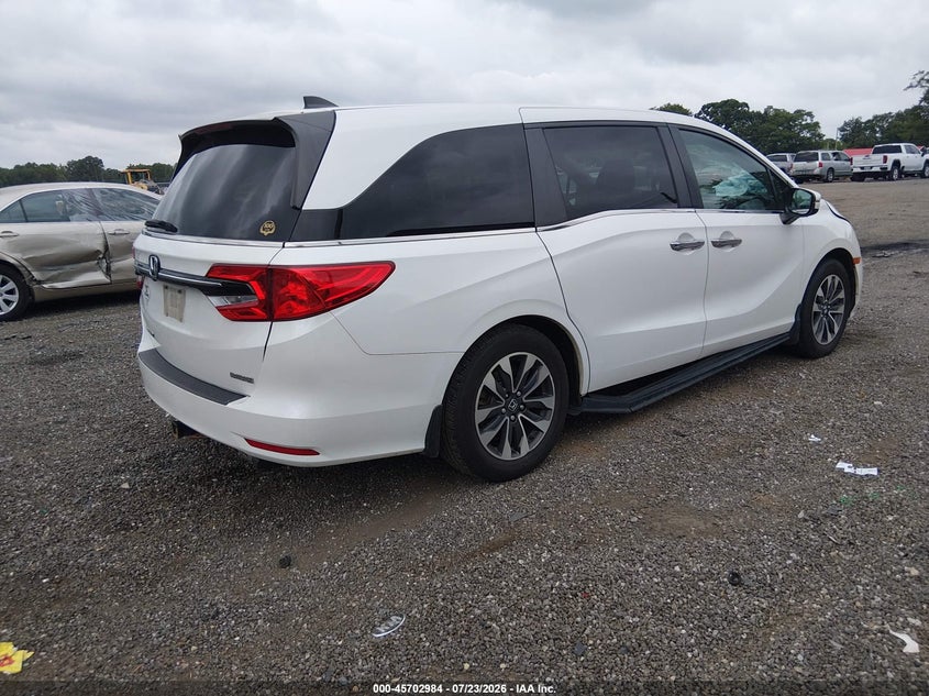 Vin: 5fnrl6h77nb032729, lot: 46201640, honda odyssey ex-l 20224