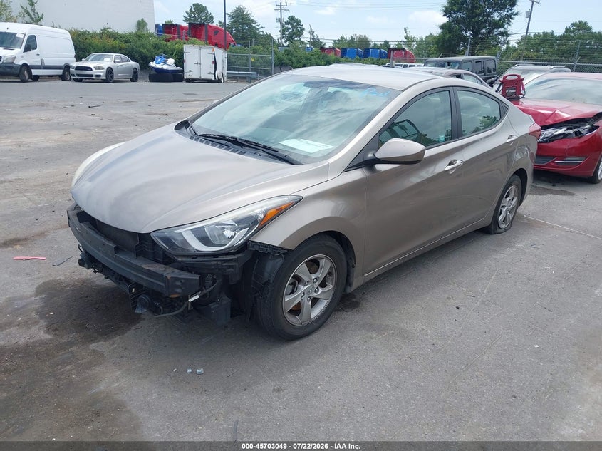2014 HYUNDAI ELANTRA auction photo 2