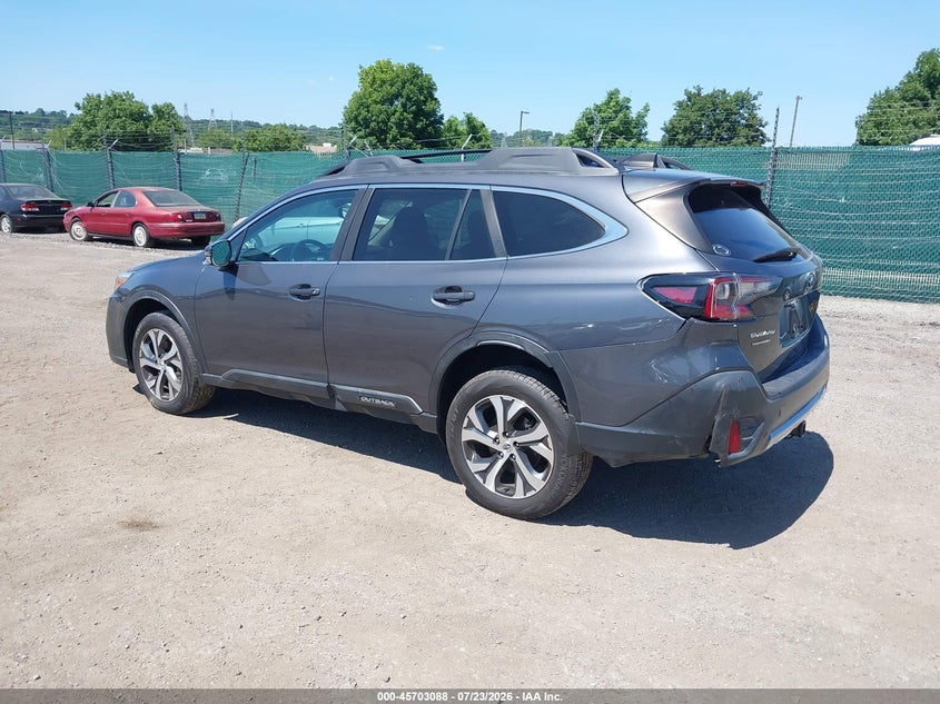 Vin: 4s4btanc9m3222562, lot: 46201744, subaru outback limited 20213