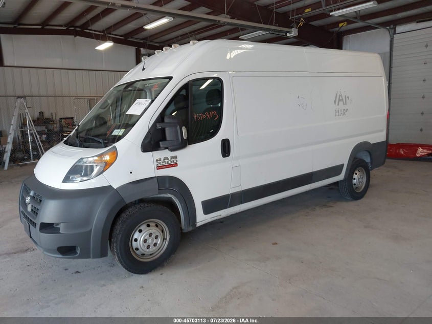 Vin: 3c6trvdg0je158488, lot: 46201769, ram promaster 2500 high roof 159 wb 20182
