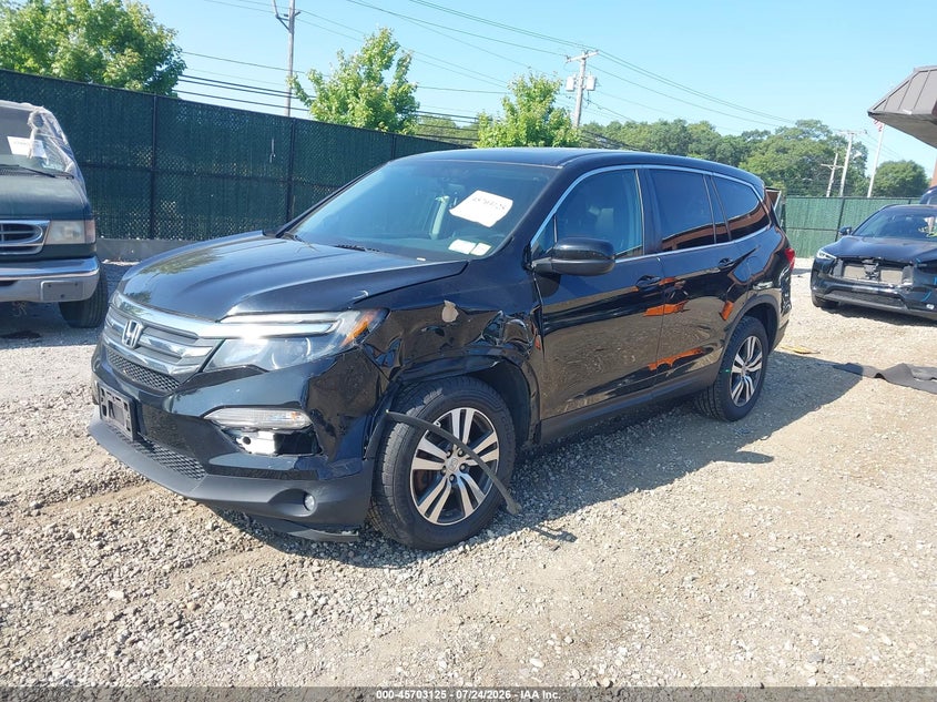 Vin: 5fnyf6h57gb061846, lot: 46201781, honda pilot ex-l 20162