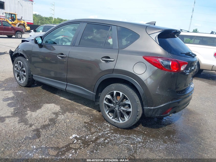 Vin: jm3ke4dy4g0904484, lot: 46201790, mazda cx-5 grand touring 20163