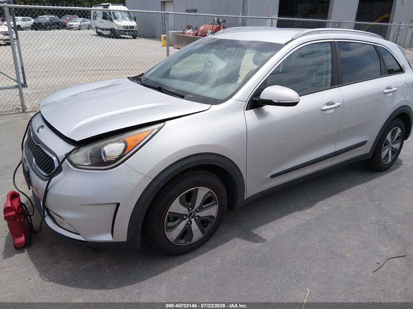 Vin: kndcc3lc5h5037281, lot: 46201802, kia niro ex 20172