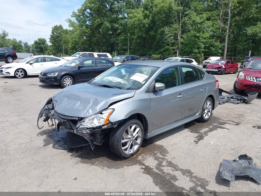 2013 Nissan Sentra, Удар спереди, IAAI, VIN 3N1AB7AP4DL778753 — фото 2