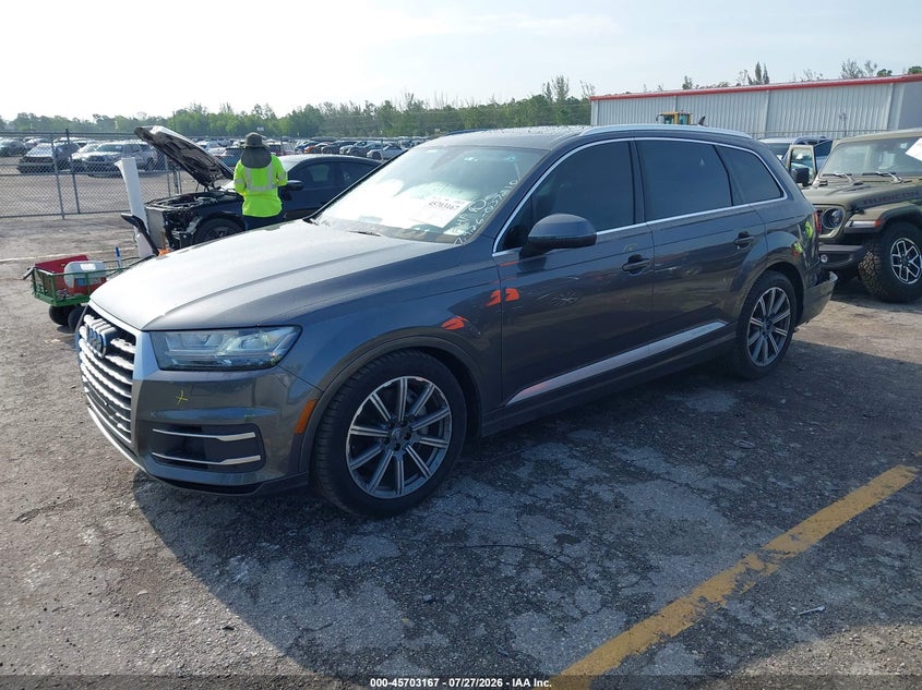 Vin: wa1laaf76jd037210, lot: 46201823, audi q7 3.0t premium 20182