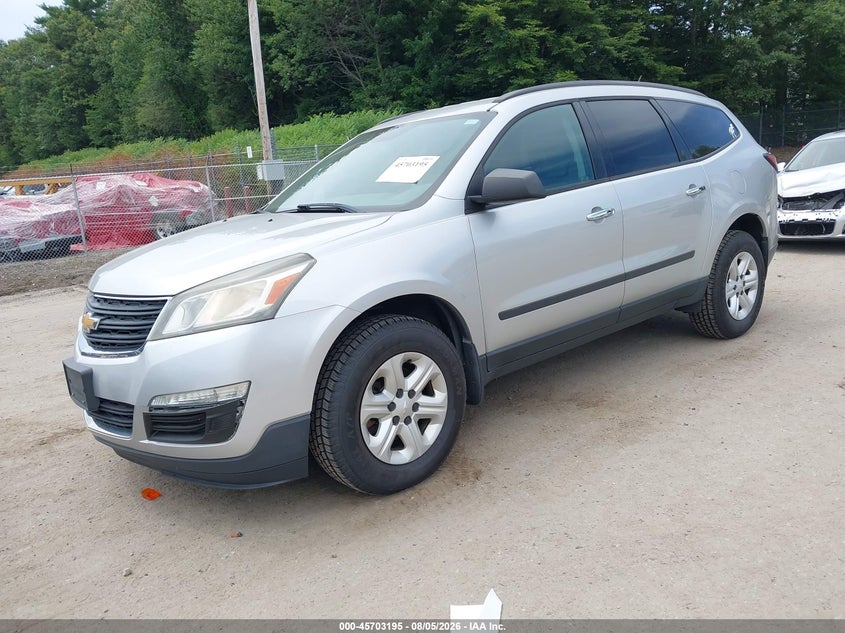 Vin: 1gnkvfed6ej141737, lot: 46201851, chevrolet traverse ls 20142