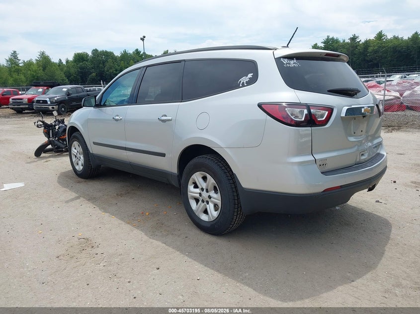 Vin: 1gnkvfed6ej141737, lot: 46201851, chevrolet traverse ls 20143
