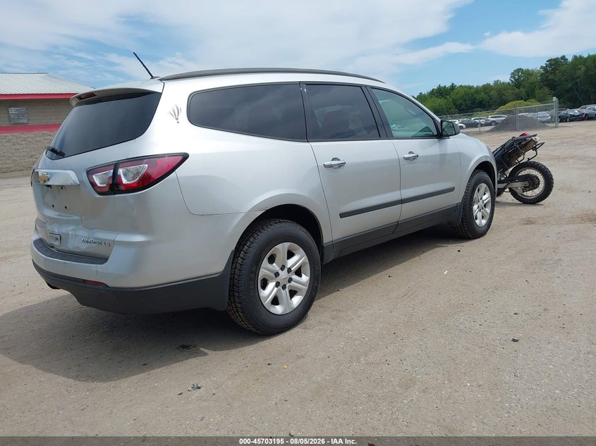 Vin: 1gnkvfed6ej141737, lot: 46201851, chevrolet traverse ls 20144
