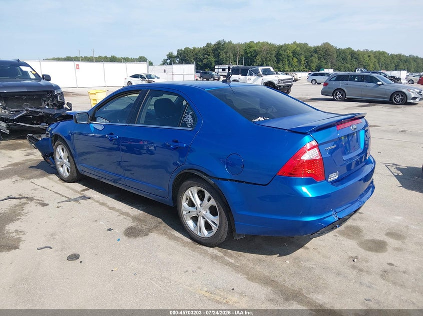 Vin: 3fahp0ha4cr374746, lot: 46201859, ford fusion se 20123
