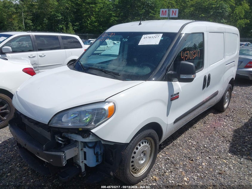 Vin: zfbhrfab5n6w96874, lot: 46201873, ram promaster city cargo van 20222