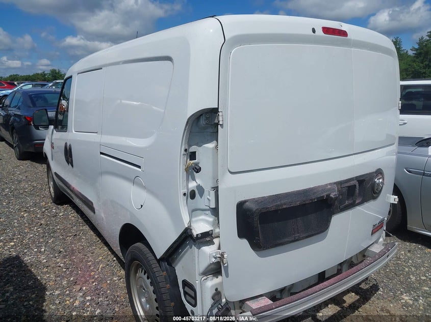 Vin: zfbhrfab5n6w96874, lot: 46201873, ram promaster city cargo van 20223