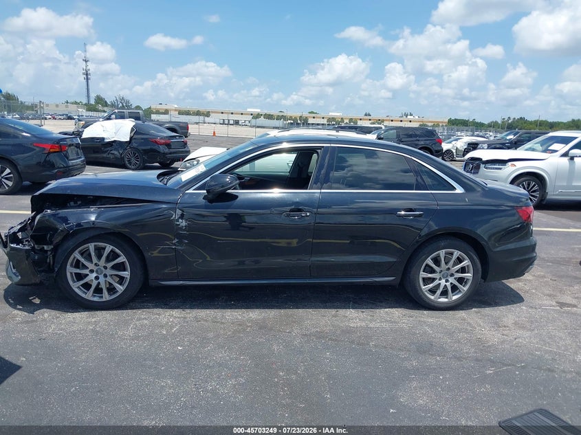 2020 AUDI A4 SEDAN 2.0L I-4 DI, DOHC, VVT, TURBO, 188HP
