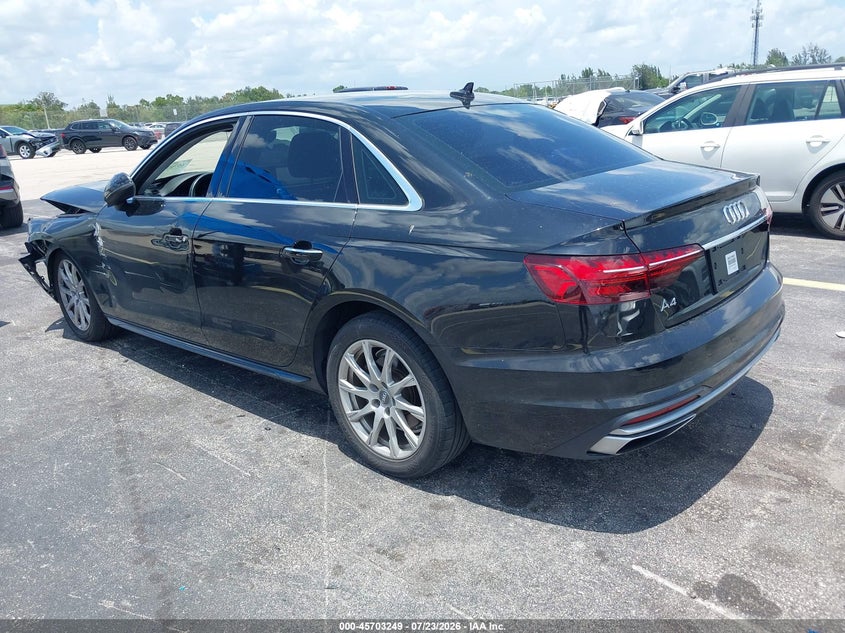 Vin: waugmaf48la054323, lot: 46201905, audi a4 premium 40 tfsi front-wheel drive s tronic 20203
