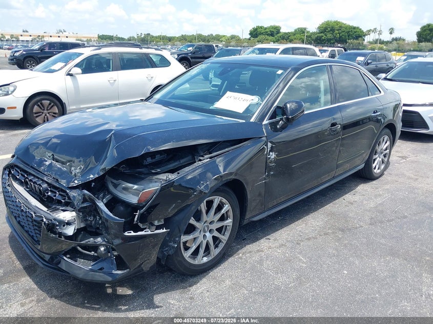 2020 AUDI A4 SEDAN 2.0L I-4 DI, DOHC, VVT, TURBO, 188HP