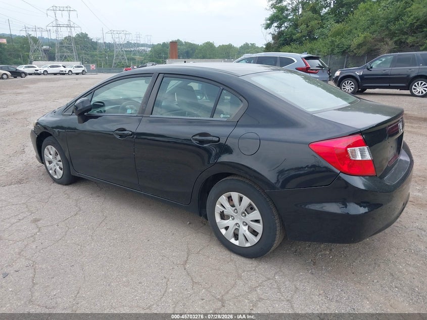 2012 HONDA CIVIC auction photo 3