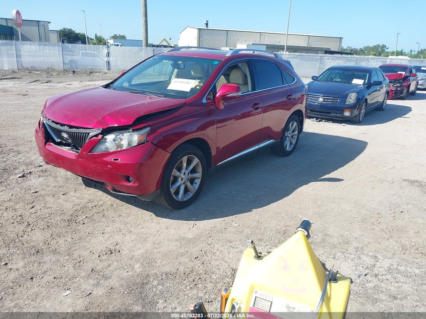 Vin: jtjzk1ba2a2410394, lot: 46201939, lexus rx 350 20102