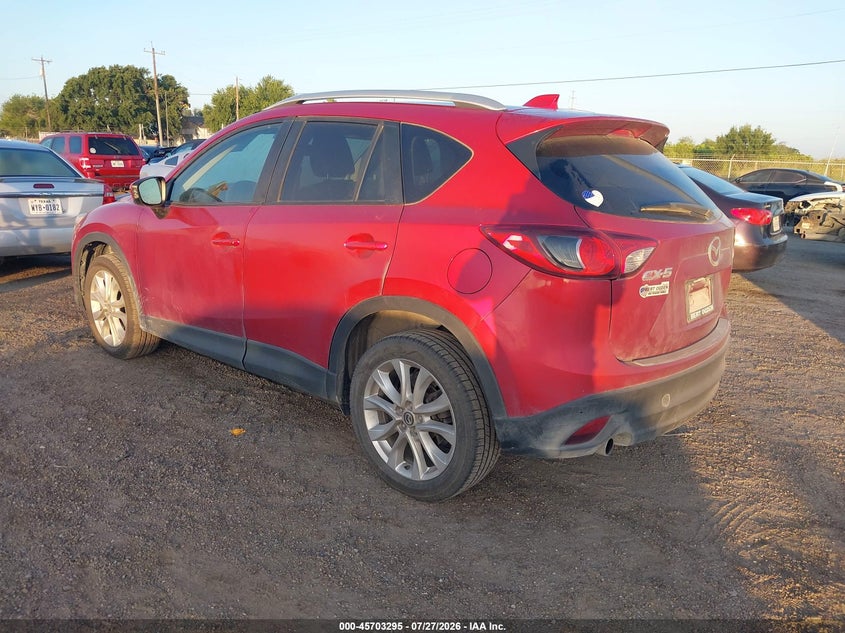Vin: jm3ke2dy7e0328603, lot: 46201952, mazda cx-5 grand touring 20143