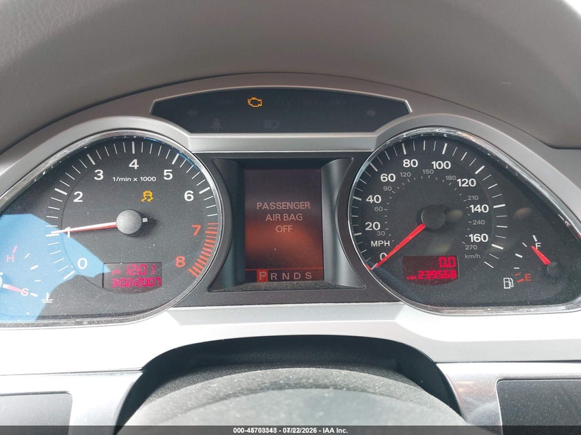 2008 AUDI A6 WAGON 3.2L V-6 DI, DOHC, VVT, 255HP