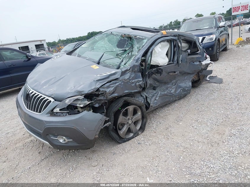 Vin: kl4cjbsb7eb627417, lot: 46202002, buick encore convenience 20142