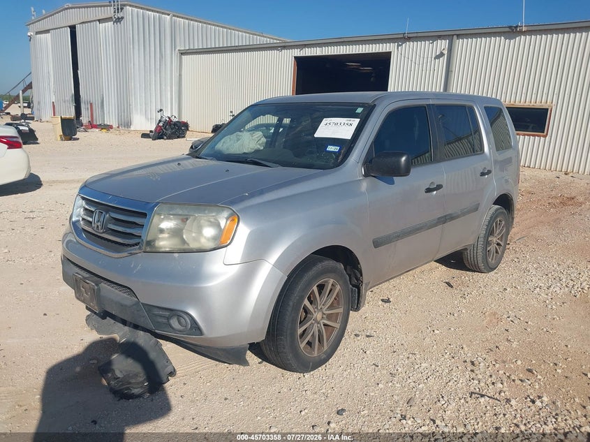 Vin: 5fnyf3h22fb018051, lot: 46202014, honda pilot lx 20152
