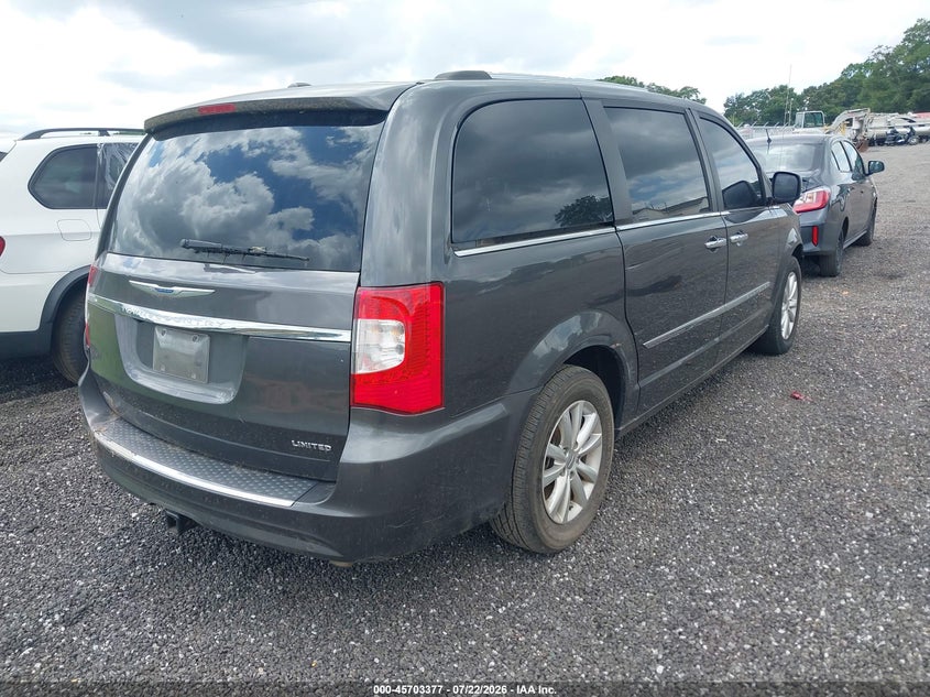 Vin: 2c4rc1gg3fr740888, lot: 46202033, chrysler town & country limited platinum 20154
