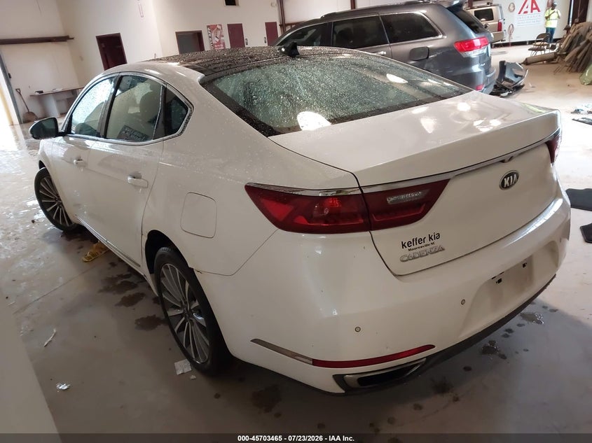 Vin: knalc4j10h5042568, lot: 46202121, kia cadenza premium 20173
