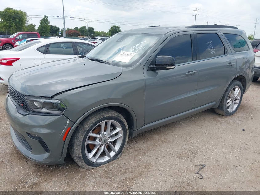 Vin: 1c4rdjdg6pc573860, lot: 46202177, dodge durango gt plus awd 20232