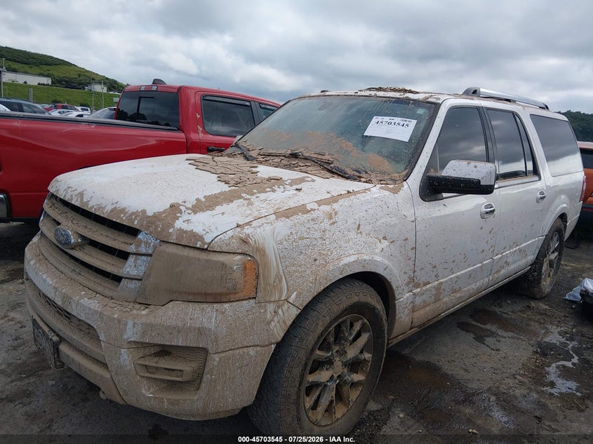 Vin: 1fmjk2at0fef34836, lot: 46202201, ford expedition el limited 20152