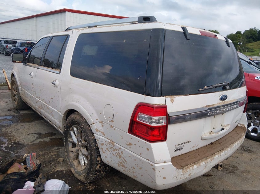 Vin: 1fmjk2at0fef34836, lot: 46202201, ford expedition el limited 20153