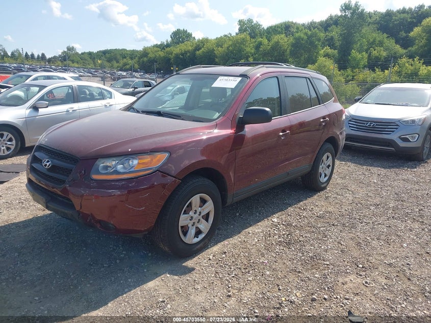 2009 HYUNDAI SANTA FE SPORT UTILITY VEHICLE 2.7L V-6 DOHC, VVT, 185HP