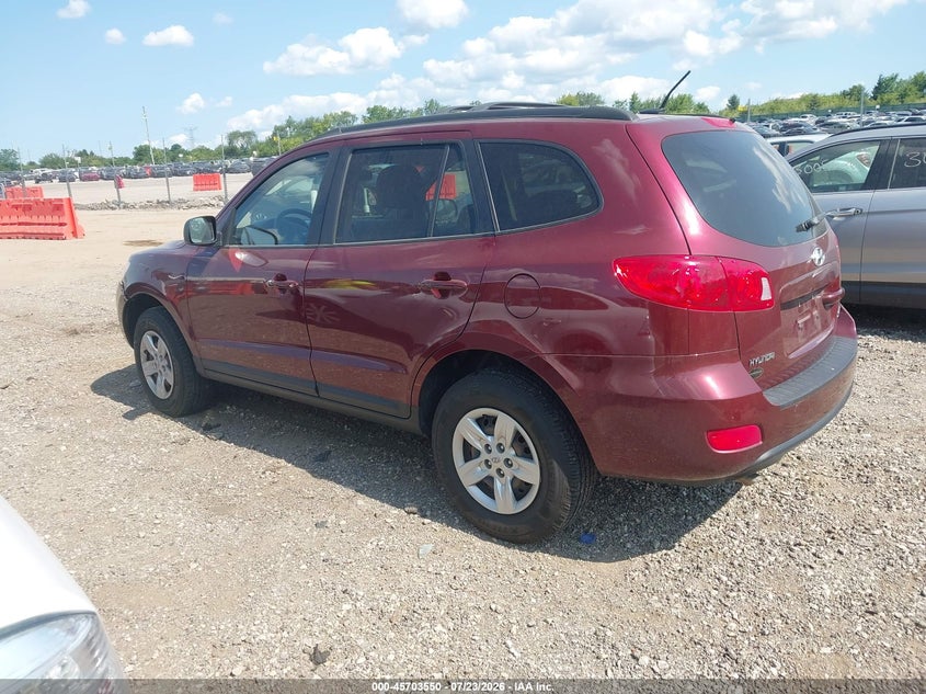 2009 HYUNDAI SANTA FE SPORT UTILITY VEHICLE 2.7L V-6 DOHC, VVT, 185HP