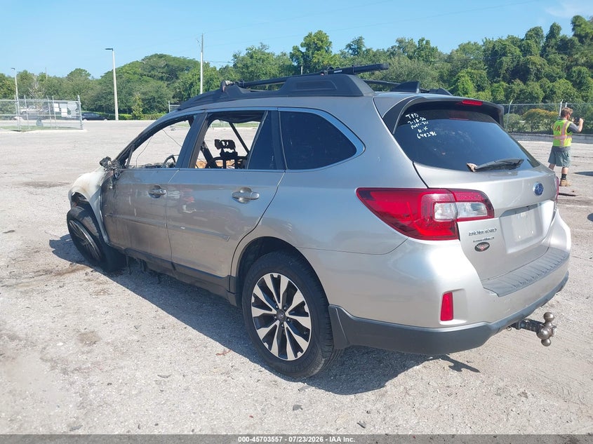 Vin: 4s4bsbnc5g3336586, lot: 46202213, subaru outback 2.5i limited 20163