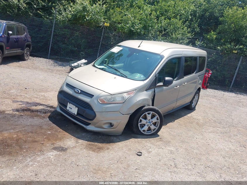 Vin: nm0ge9f75e1138169, lot: 46202254, ford transit connect xlt 20142
