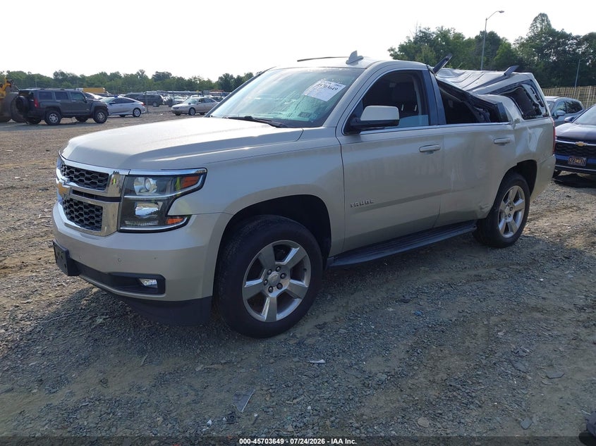Vin: 1gnskbkc2hr284896, lot: 46202305, chevrolet tahoe lt 20172