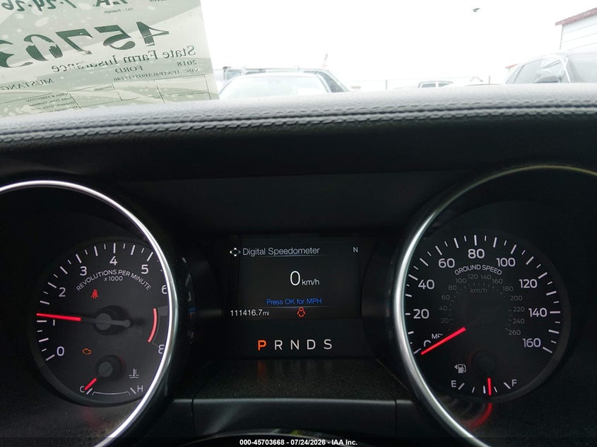 2018 FORD MUSTANG CABRIO 2.3L I-4 DI, DOHC, VVT, TURBO, 310HP