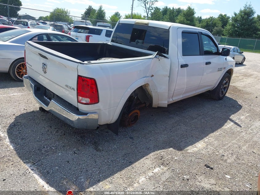 Vin: 1c6rr7lt0hs761338, lot: 46202341, ram 1500 slt 20174