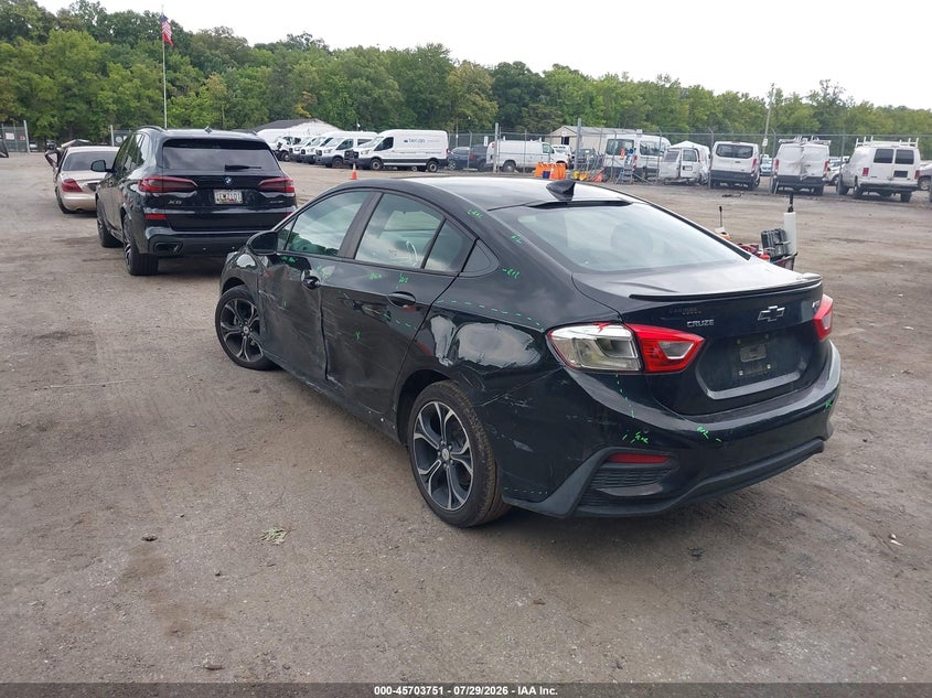 Vin: 1g1be5sm0k7111609, lot: 46202407, chevrolet cruze lt 20193