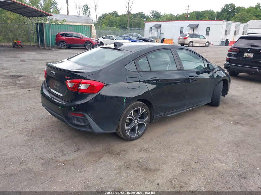 Vin: 1g1be5sm0k7111609, lot: 46202407, chevrolet cruze lt 20194