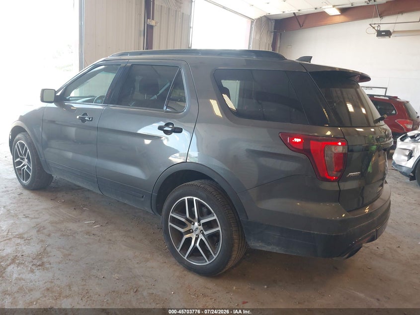 Vin: 1fm5k8gt0hgb89889, lot: 46202432, ford explorer sport 20173