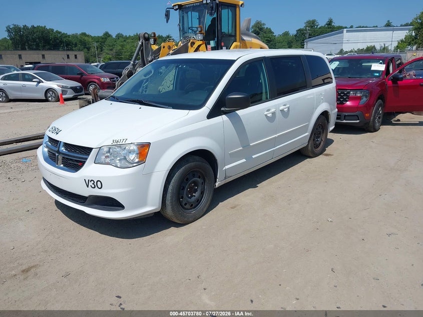 Vin: 2c4rdgbgxfr731614, lot: 46202436, dodge grand caravan se 20152