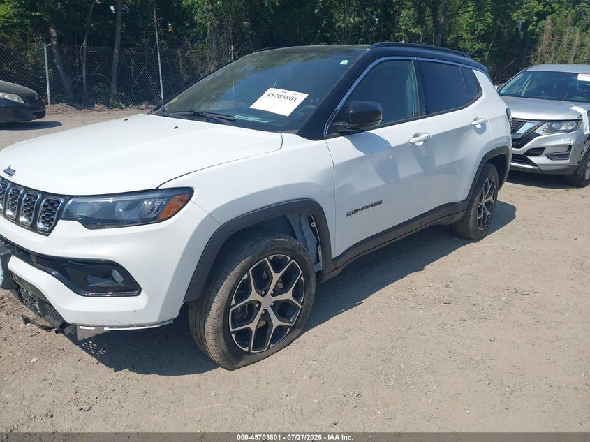 Vin: 3c4njdcn4rt123625, lot: 46202457, jeep compass limited 4x4 20242