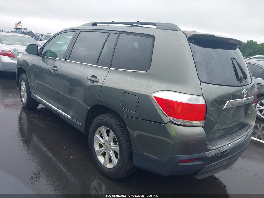 Vin: 5tdbk3eh4bs049723, lot: 46202460, toyota highlander se v6 20113
