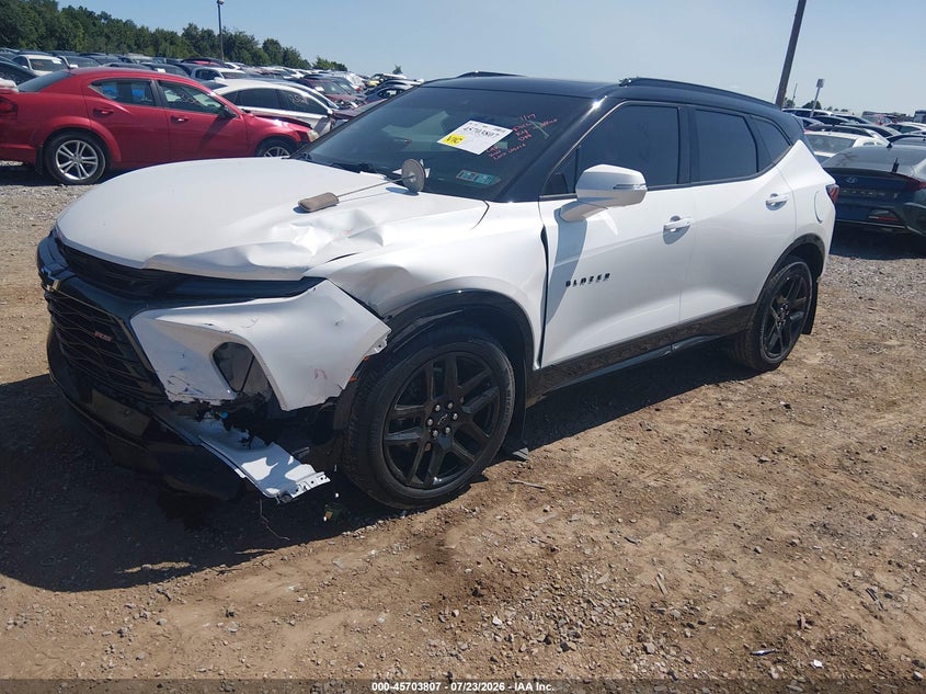 Vin: 3gnkbkrs4ps187711, lot: 46202463, chevrolet blazer awd rs 20232