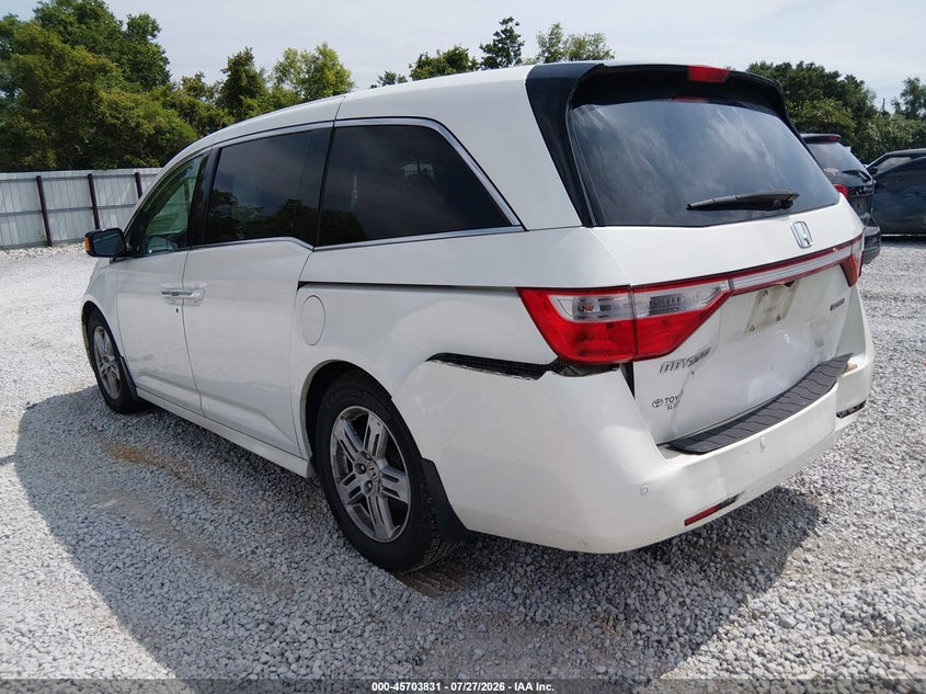 Vin: 5fnrl5h99db007387, lot: 46202487, honda odyssey touring/touring elite 20133