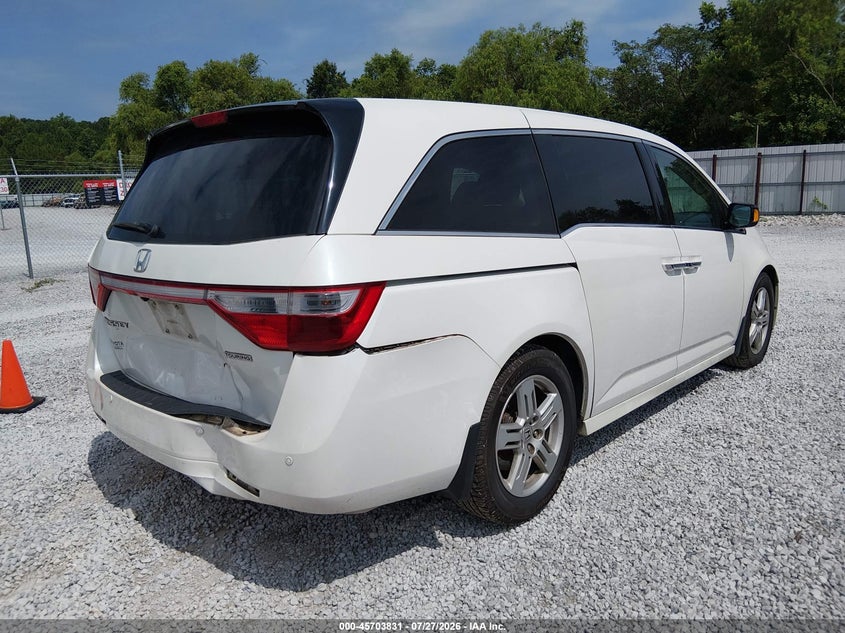 Vin: 5fnrl5h99db007387, lot: 46202487, honda odyssey touring/touring elite 20134