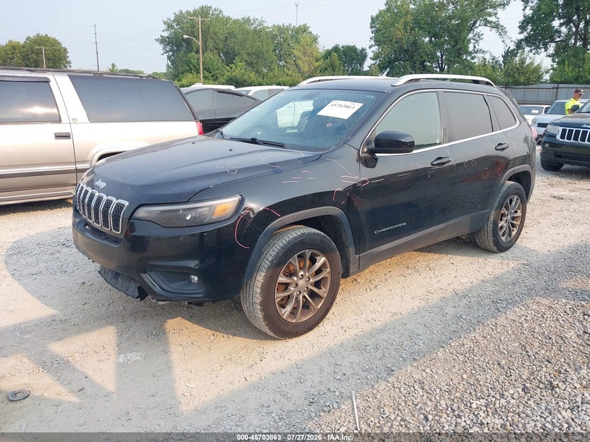 2019 Jeep Cherokee, Right Front, IAAI, VIN 1C4PJMLB9KD350299 — photo 2