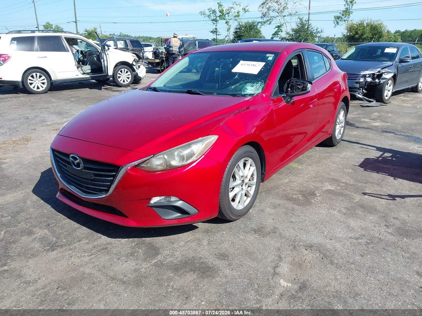 Vin: jm1bm1k79g1325716, lot: 46202523, mazda mazda3 i sport 20162