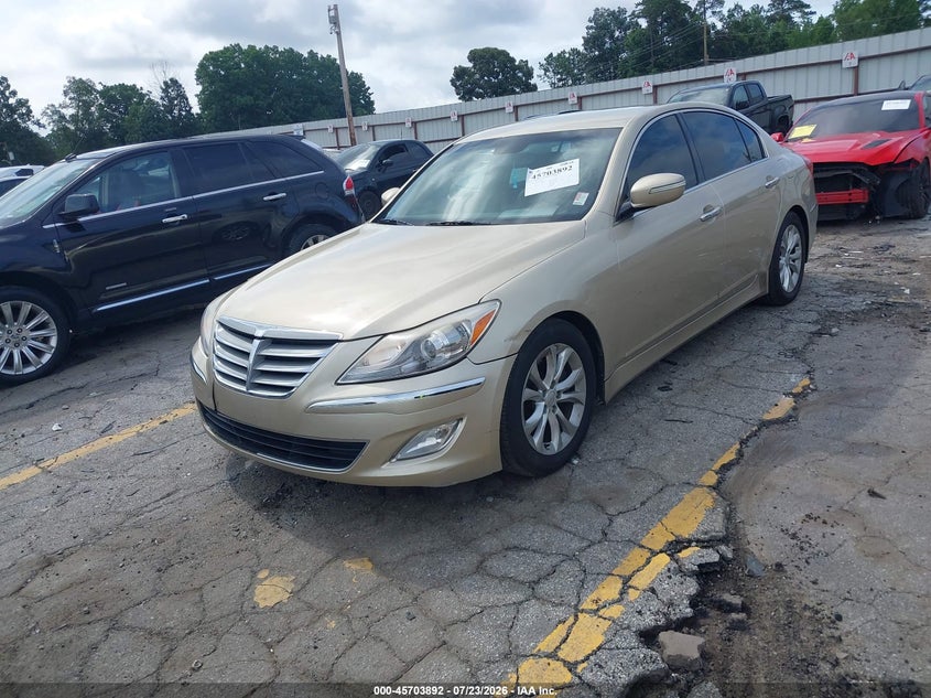 Vin: kmhgc4dd9cu177827, lot: 46202548, hyundai genesis 3.8 20122