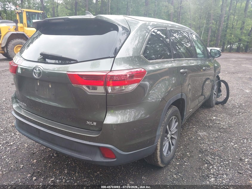 Vin: 5tdkzrfh7hs208563, lot: 46202549, toyota highlander xle 20174